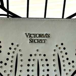 Large gently used White Victoria’s Secret tote bag.